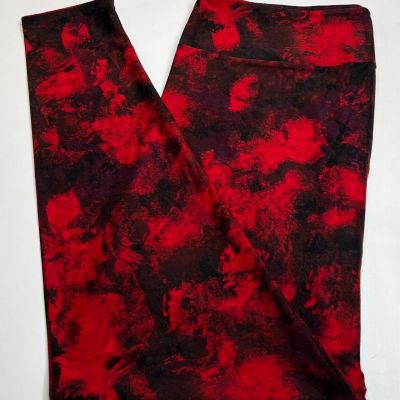 NEW LuLaRoe TC2 Leggings BLACK RED PLUM Love Tie Dye CHRISTMAS HOLIDAY Sexy HOT